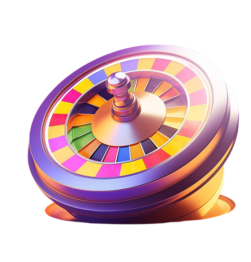 Colorful roulette wheel